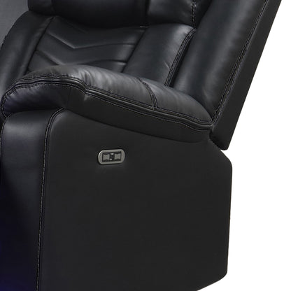 Challenger Black Sectional. Challenger black sectional upholstery, end-seat, or console detail; not a separate full-configuration hero. Additional product view.