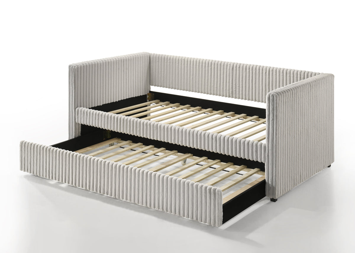 Cody Gray Daybed - bed detail. Shared supplier photo; photographed size is not verified.