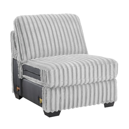 Snuggle Gray Sectional. Snuggle gray sectional-seat or corner component, not whole sectional. Additional product view.