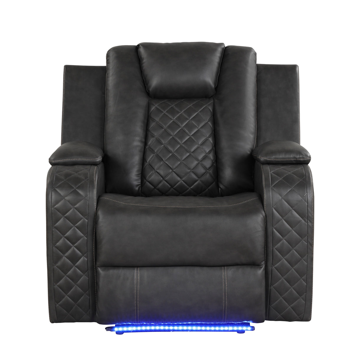 Benz Gray Power Reclining Chair. Benz gray reclining chair. Additional product view.