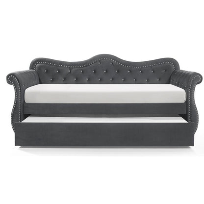 Abby Gray Daybed - bed detail. Shared supplier photo; photographed size is not verified.