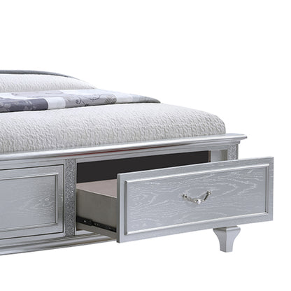 Mystic Silver Bed - drawer detail.