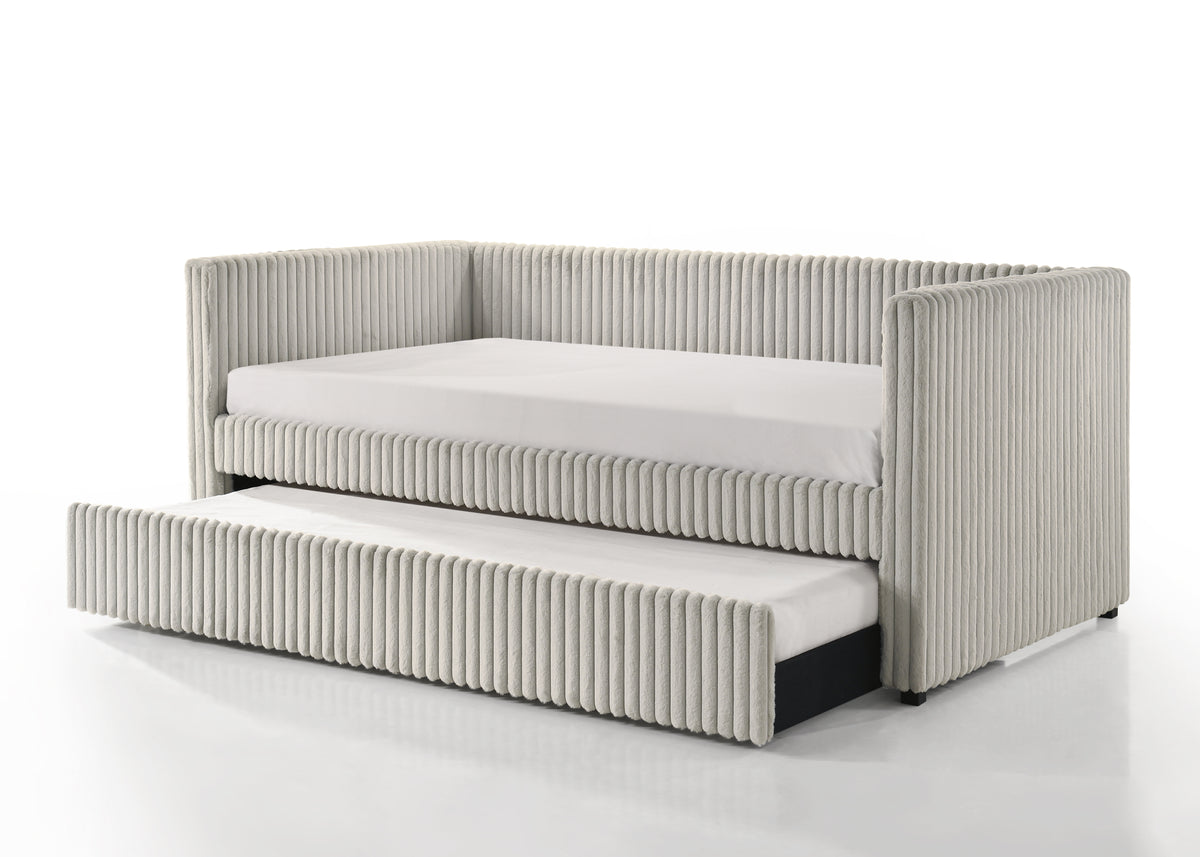 Cody Gray Daybed - bed detail. Shared supplier photo; photographed size is not verified.
