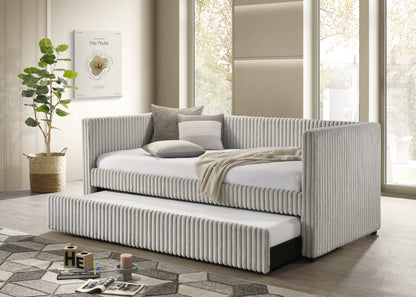 Cody Gray Daybed - bed detail. Shared supplier photo; photographed size is not verified.
