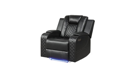 Benz Black Power Reclining Chair. Includes one chair only.