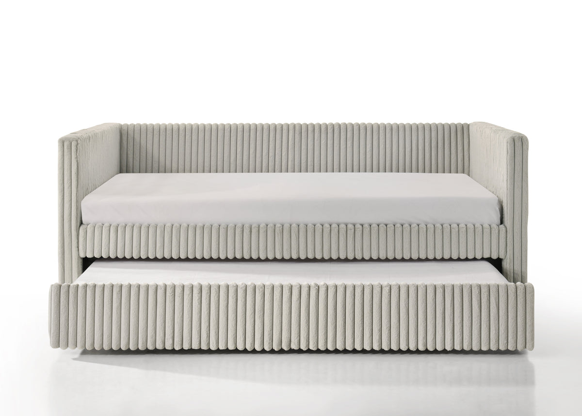 Cody Gray Daybed - bed detail. Shared supplier photo; photographed size is not verified.