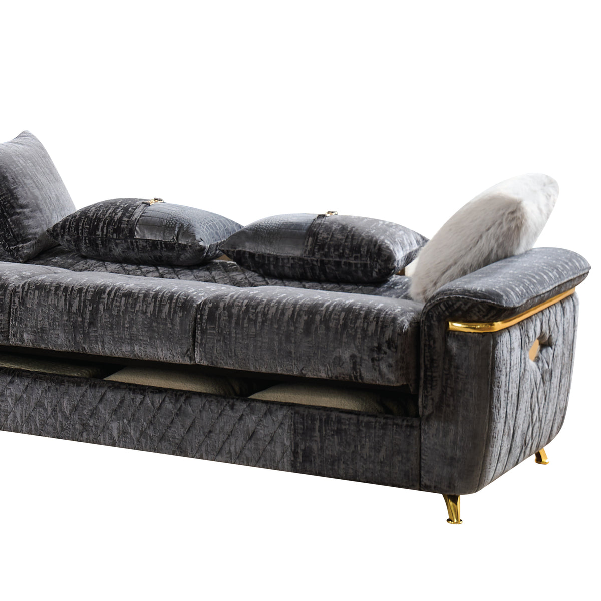 Argo Gray Sectional. Argo gray sectional. Additional product view.