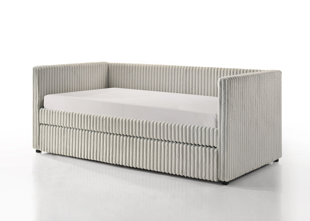 Cody Gray Daybed - bed-only view. Shared supplier photo; photographed size is not verified.