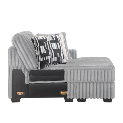 Snuggle Gray Sectional. Snuggle gray sectional-seat or corner component, not whole sectional. Additional product view.
