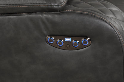 Benz gray seating control detail.