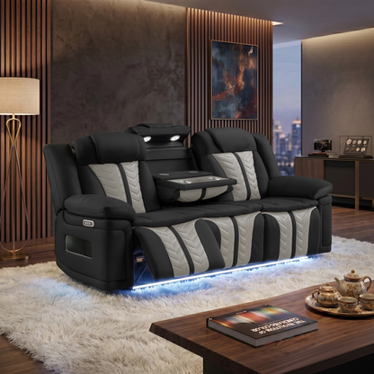 Cruiser Black and Gray Sofa pictured.