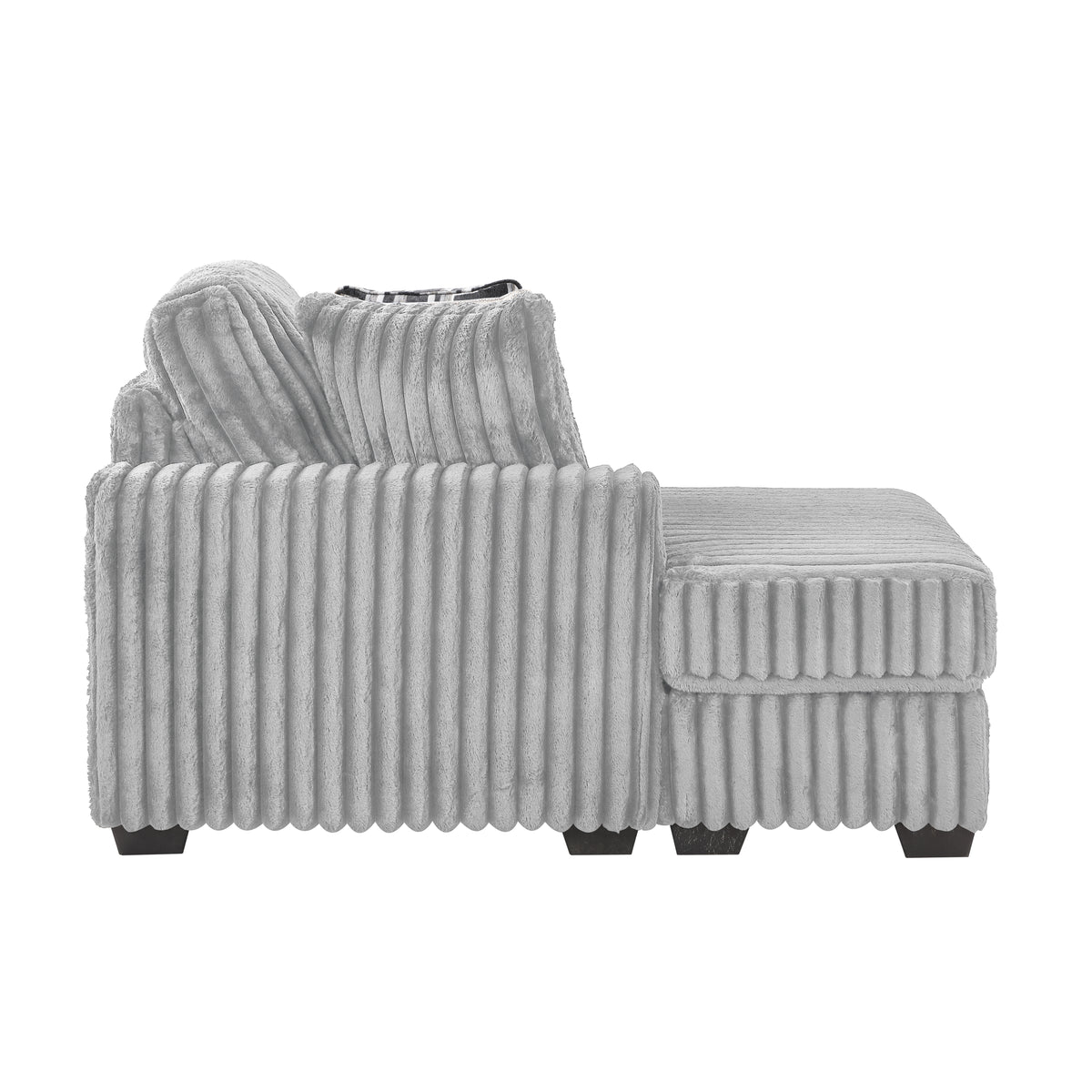 Snuggle Gray Sectional. Snuggle gray sectional-seat or corner component, not whole sectional. Additional product view.