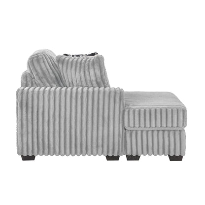 Snuggle Gray Sectional. Snuggle gray sectional-seat or corner component, not whole sectional. Additional product view.