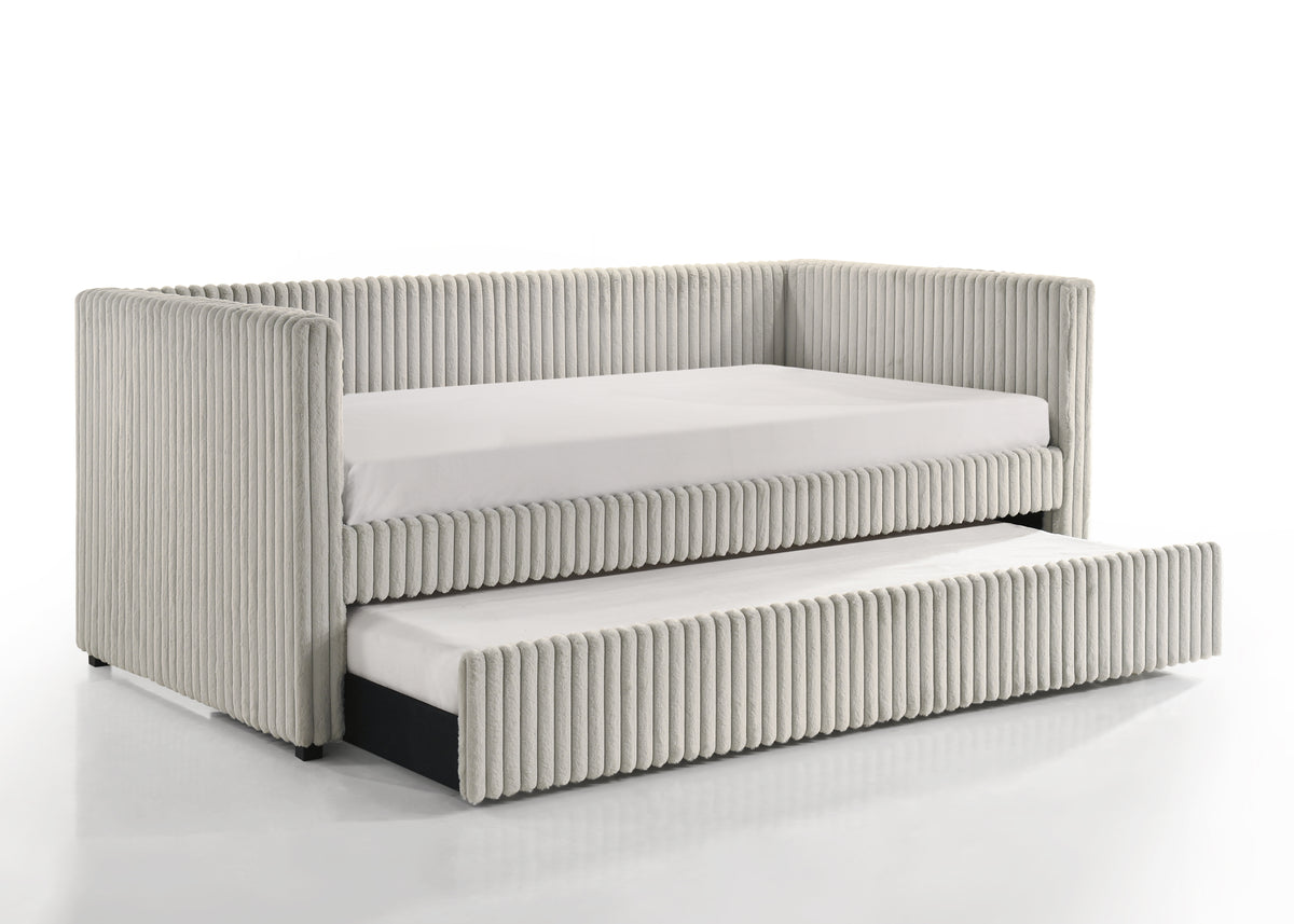 Cody Gray Daybed - bed detail. Shared supplier photo; photographed size is not verified.