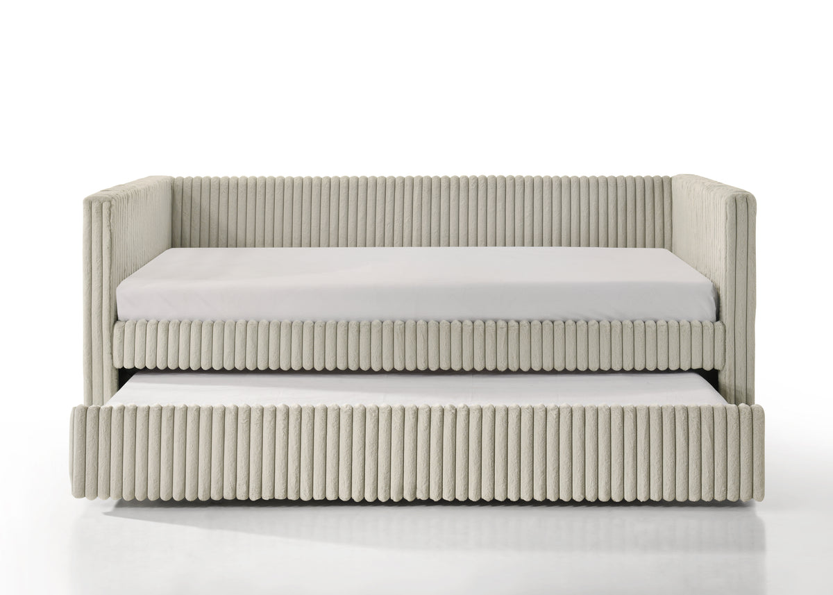 Cody Beige Daybed - bed detail. Shared supplier photo; photographed size is not verified.