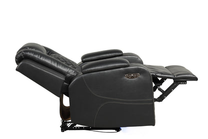 Benz Black Power Reclining Chair. Benz black reclining chair. Additional product view.