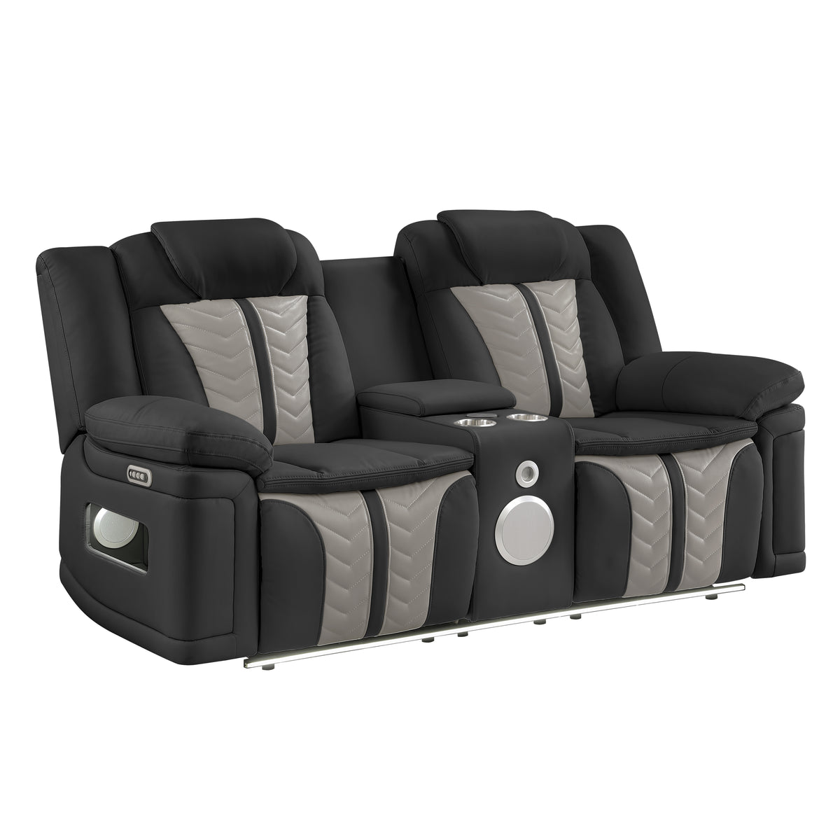 Cruiser black/gray loveseat.