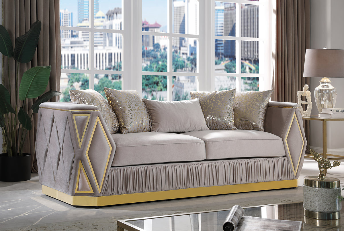 Cavalli Taupe Sofa pictured.