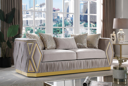 Cavalli Taupe Sofa pictured.