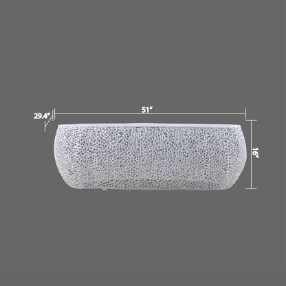t3601 white coffee table — supplier dimension_chart view.