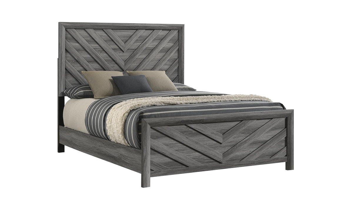 Denver Bed in Gray — component detail
