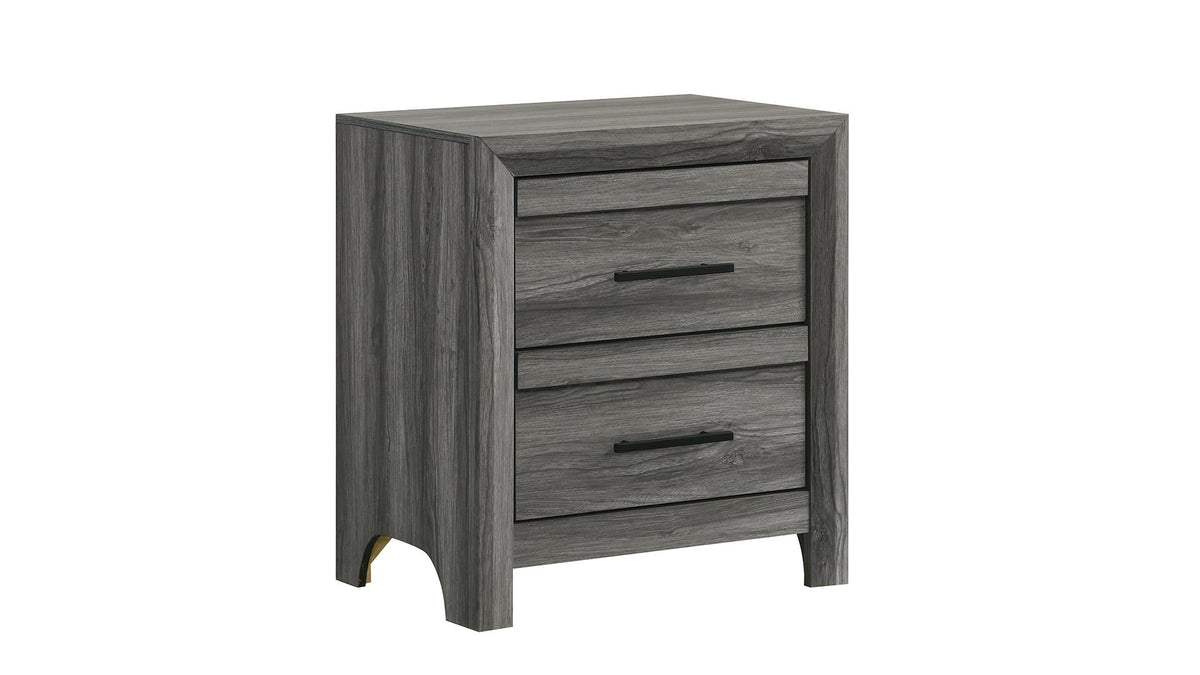 Denver Nightstand Gray — component detail